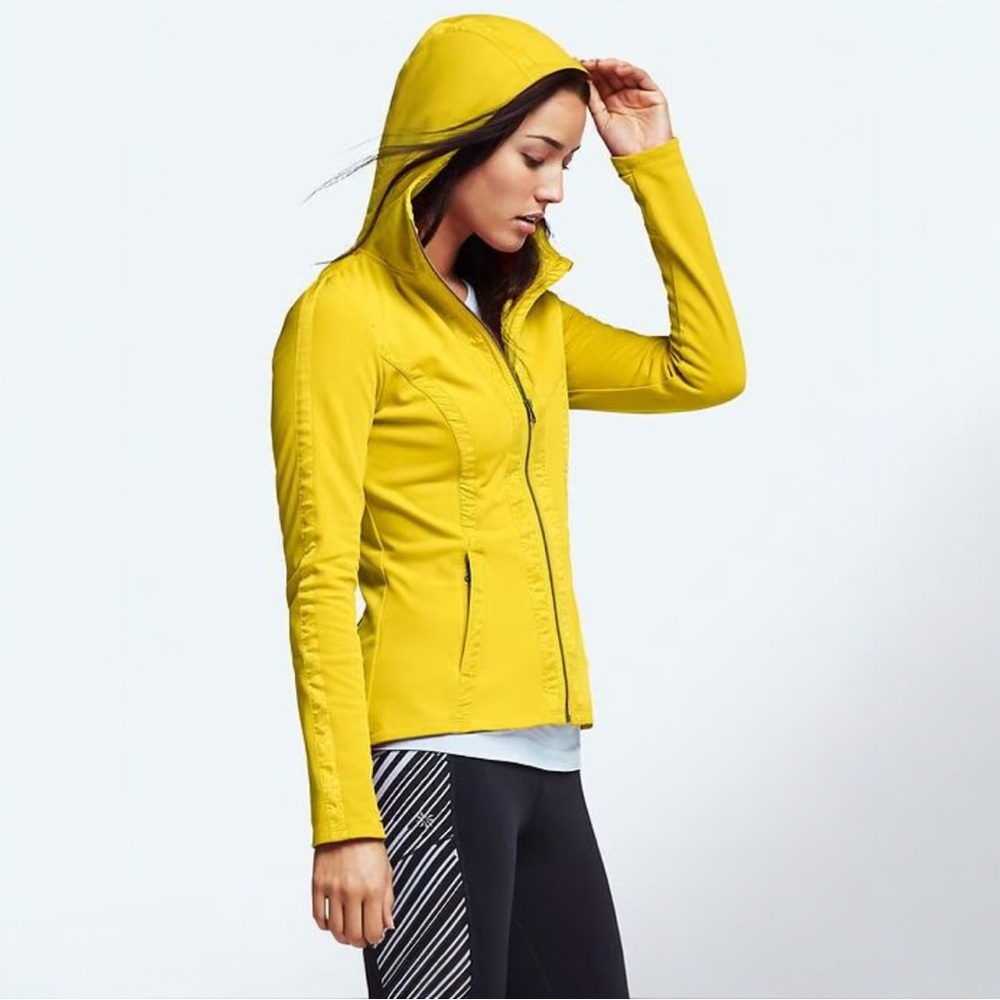 Athleta Verbier Hooded Zip Front Jacket